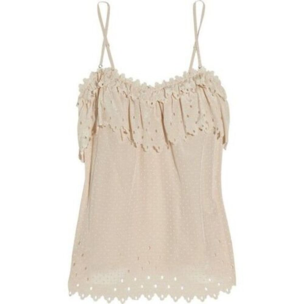 Rebecca Taylor silk camisole ruffles  4